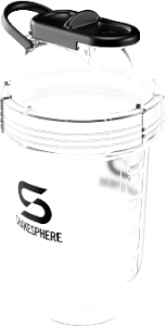 ShakeSphere Tumbler Tritan Clear Black