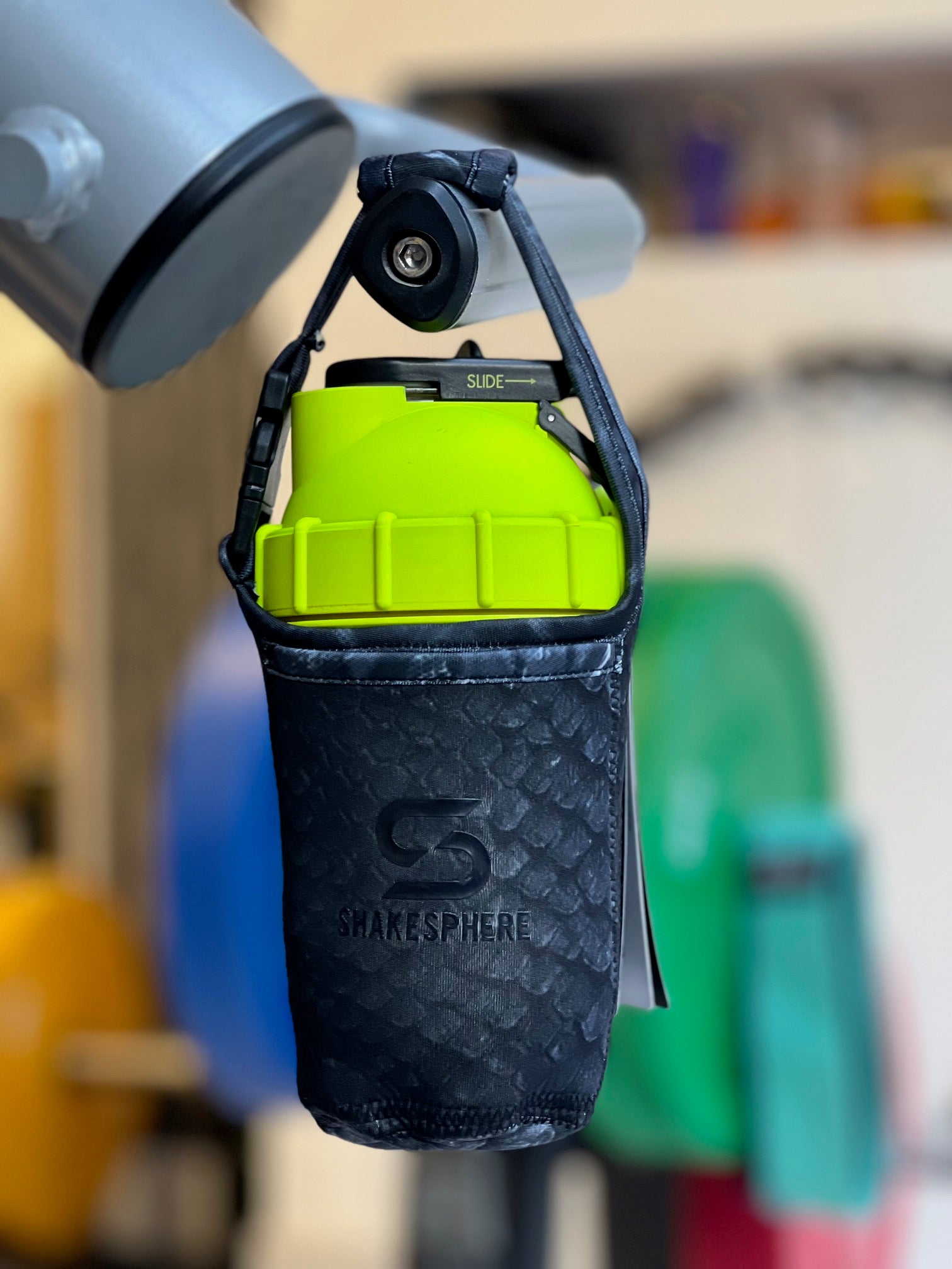 Black Scales Neoprene Case for Protein Shaker Bottle