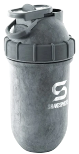 Protein shaker bottle 24.6 Fl Oz Double Wall Steel Concrete