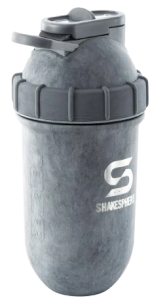 Protein shaker bottle 24.6 Fl Oz Double Wall Steel Concrete