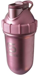Protein shaker bottle 24.6 Fl Oz Double Wall Steel Rose Gold