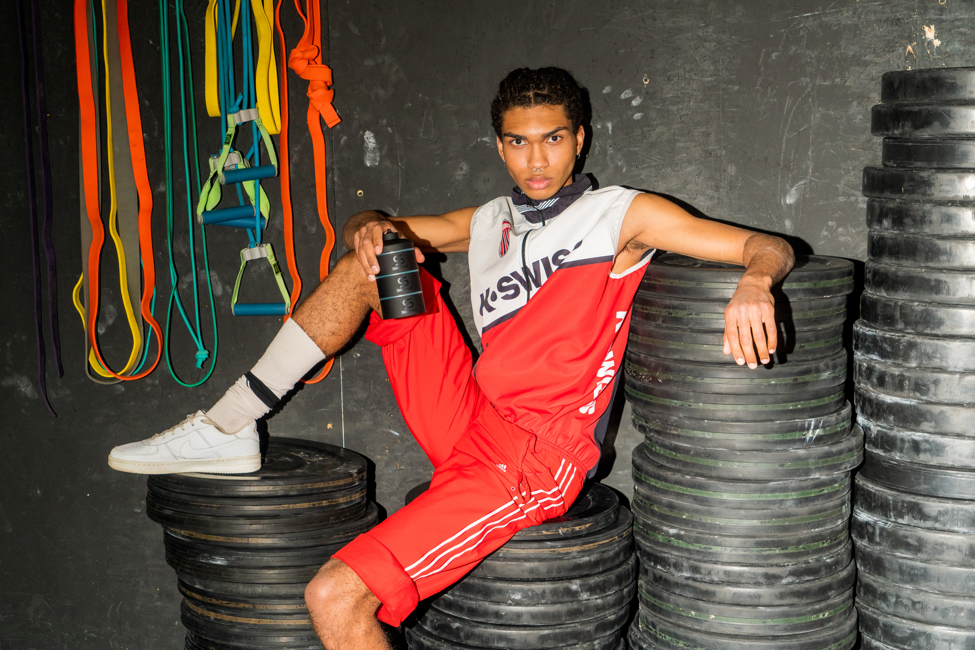 Protein Powder Stackable Storage Container 85g / 3oz, Cyan Blue