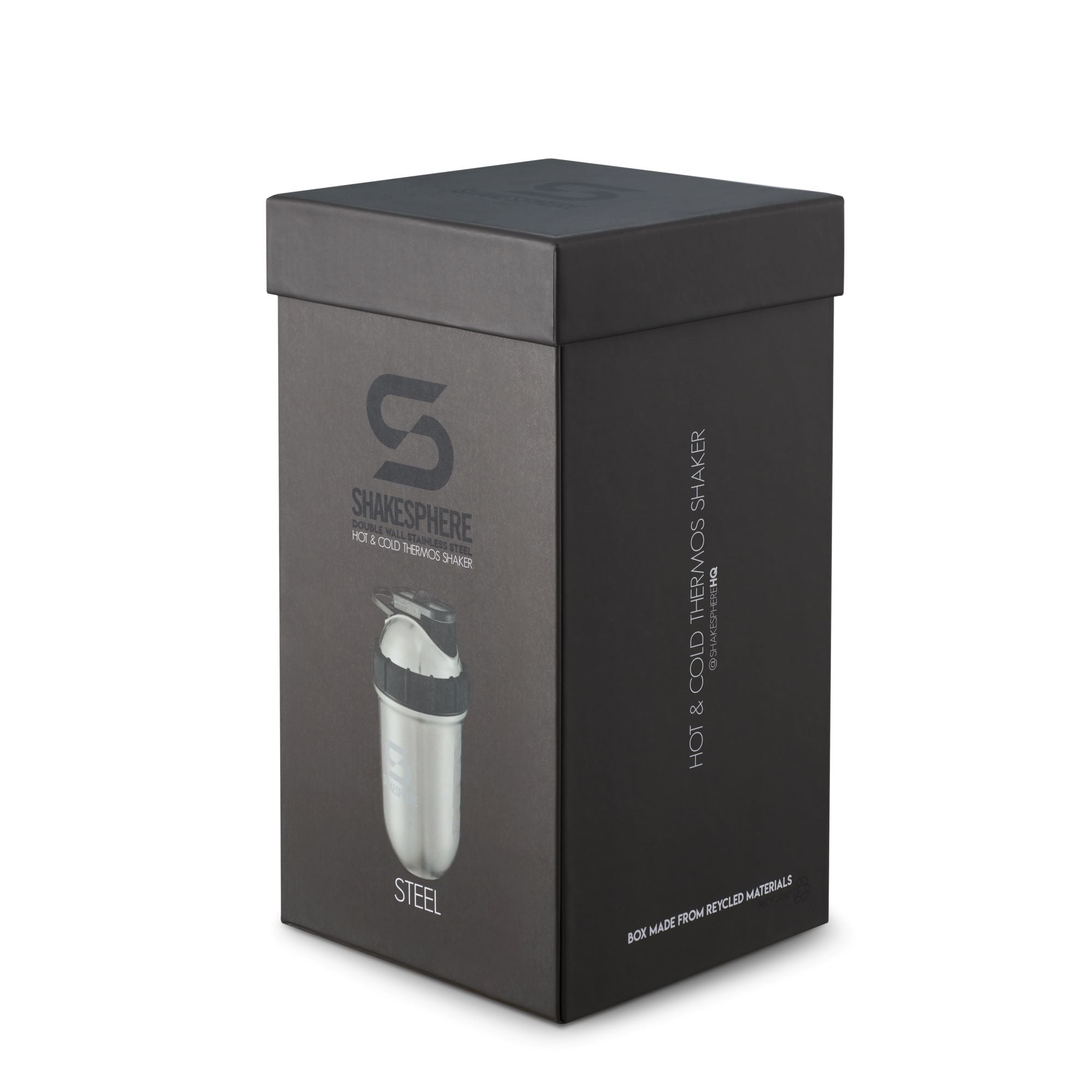 Protein shaker bottle 24.6 Fl Oz ShakeSphere Tumbler Double Wall Steel Original