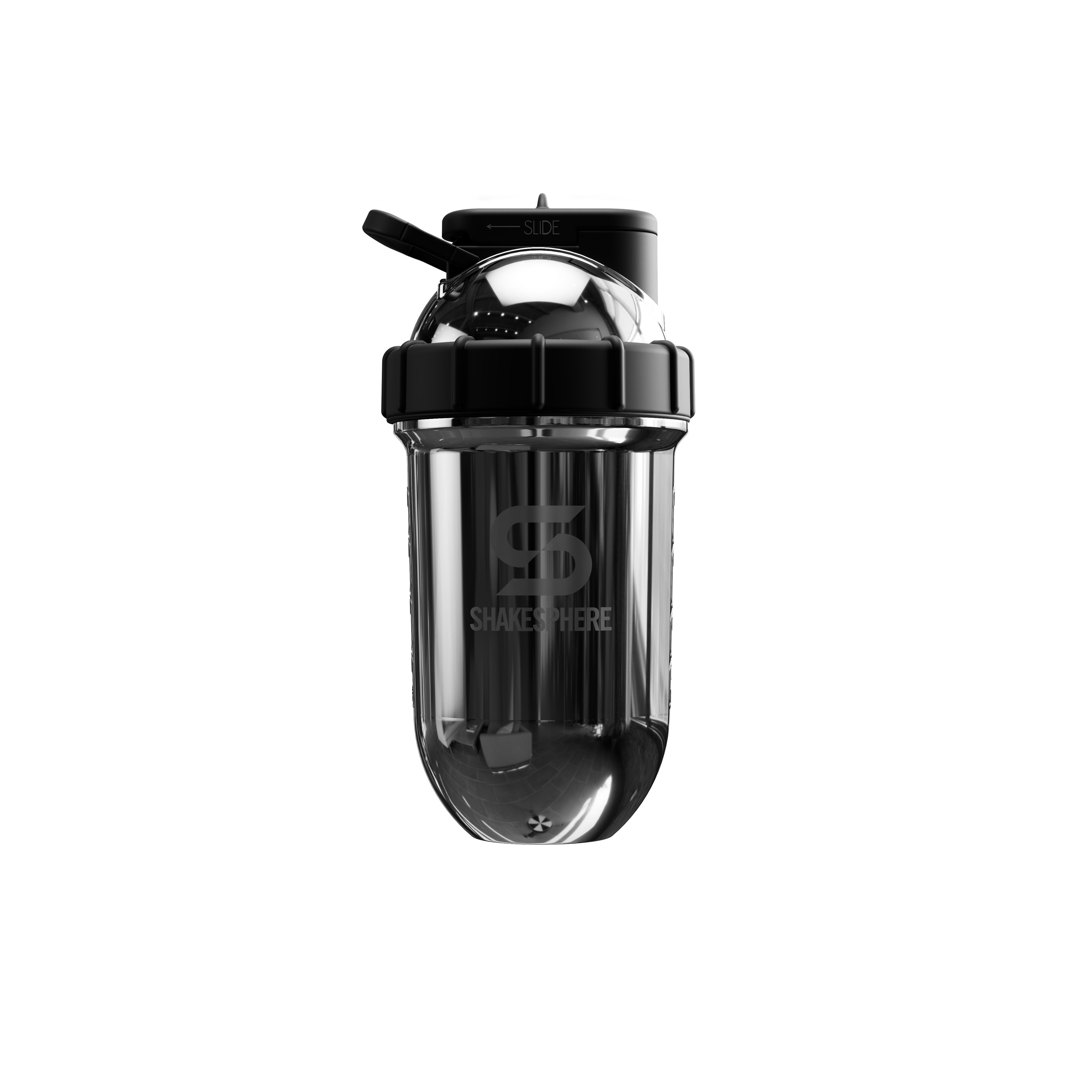 Protein shaker bottle 24.6 Fl Oz Double Wall Steel Mirrored Silver