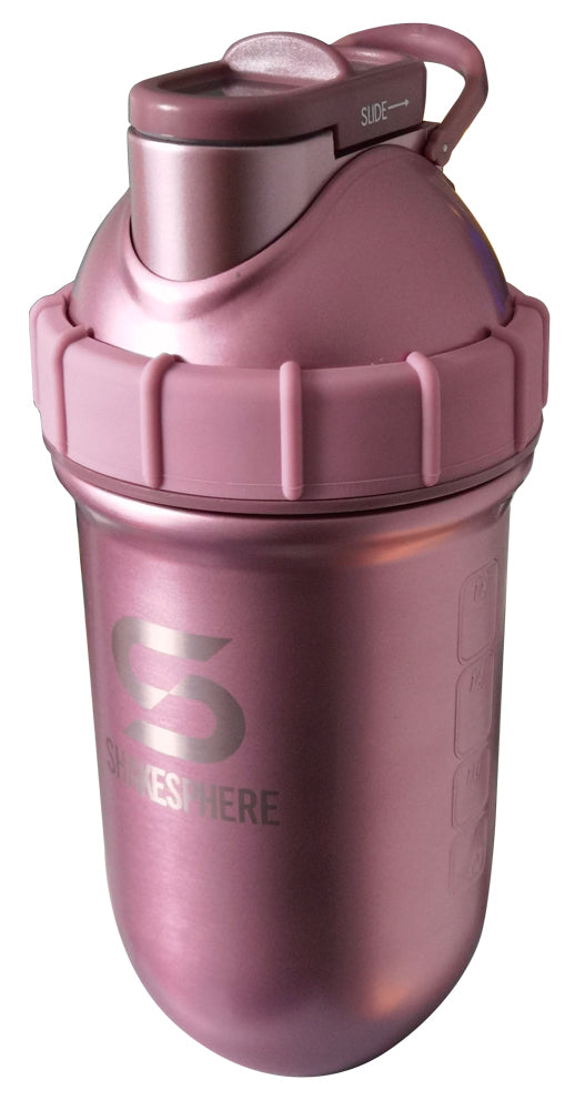 Protein shaker bottle 24.6 Fl Oz Double Wall Steel Rose Gold