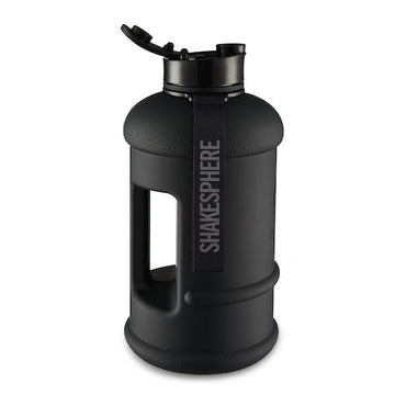 2.2L ShakeSphere Hydration Jug Matte Black/Black Logo - ShakeSphere 