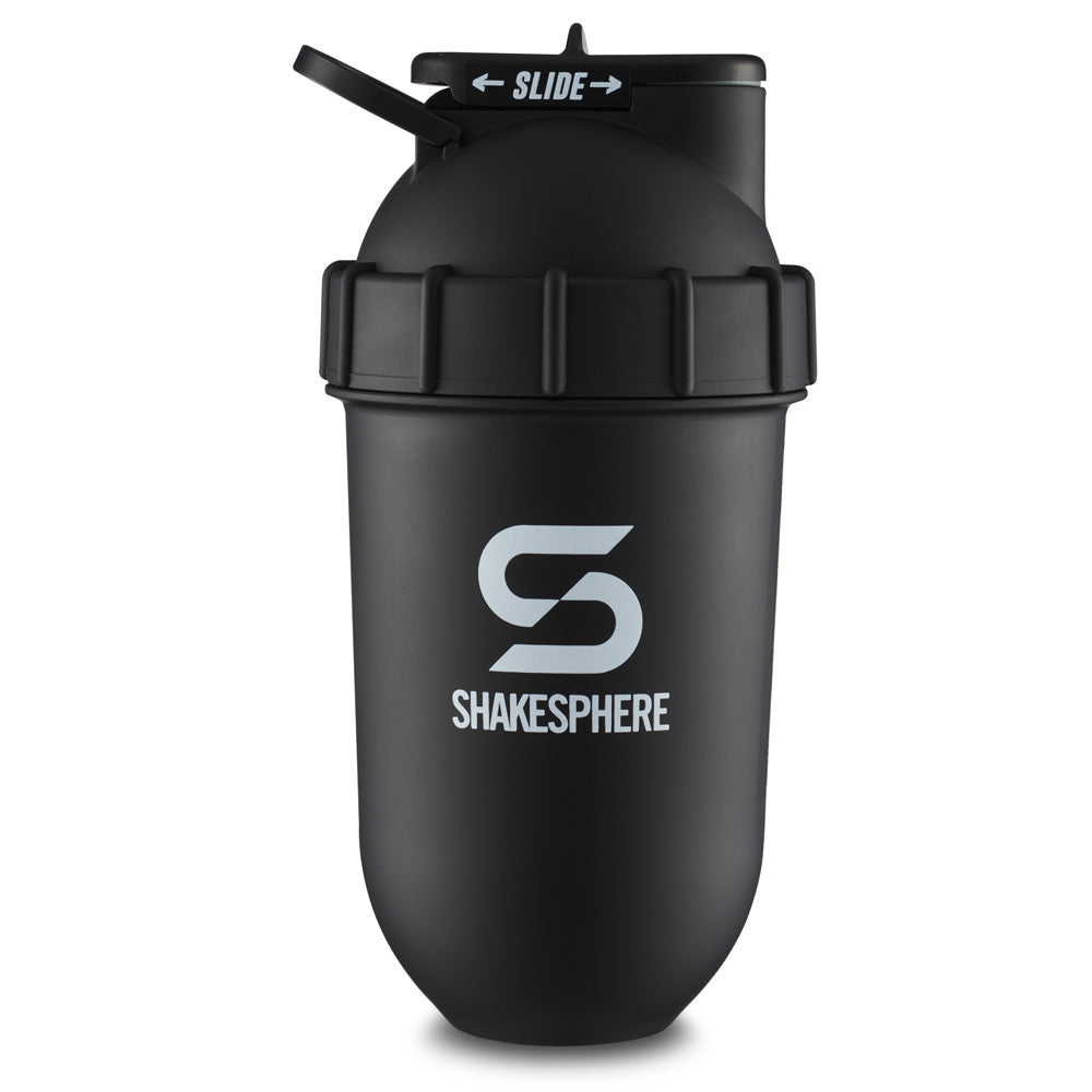 Protein shaker bottle 700mls "Tumbler Original" Matte Black/White Logo