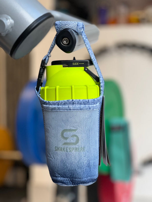 Light Jean Neoprene Case for Protein Shaker Bottle