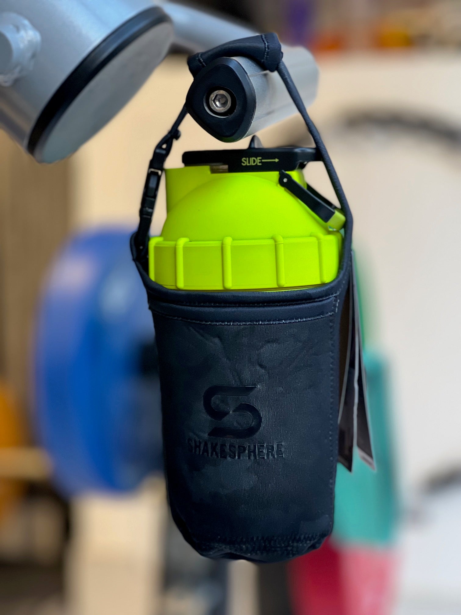 Charcoal Neoprene Case for Protein Shaker Bottle