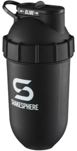 Protein shaker bottle 700mls "Tumbler Original" Matte Black/White Logo