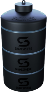 Protein Powder Stackable Storage Container 85g / 3oz, Cyan Blue
