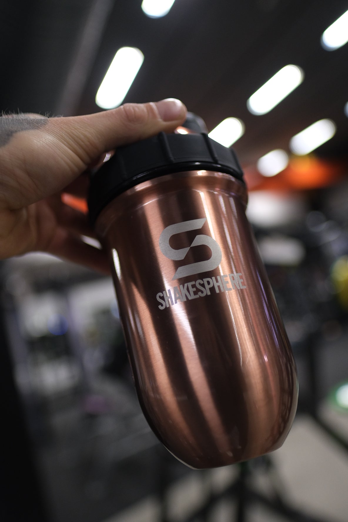 Protein shaker bottle 24.6 Fl Oz Tumbler Double Wall Steel Copper