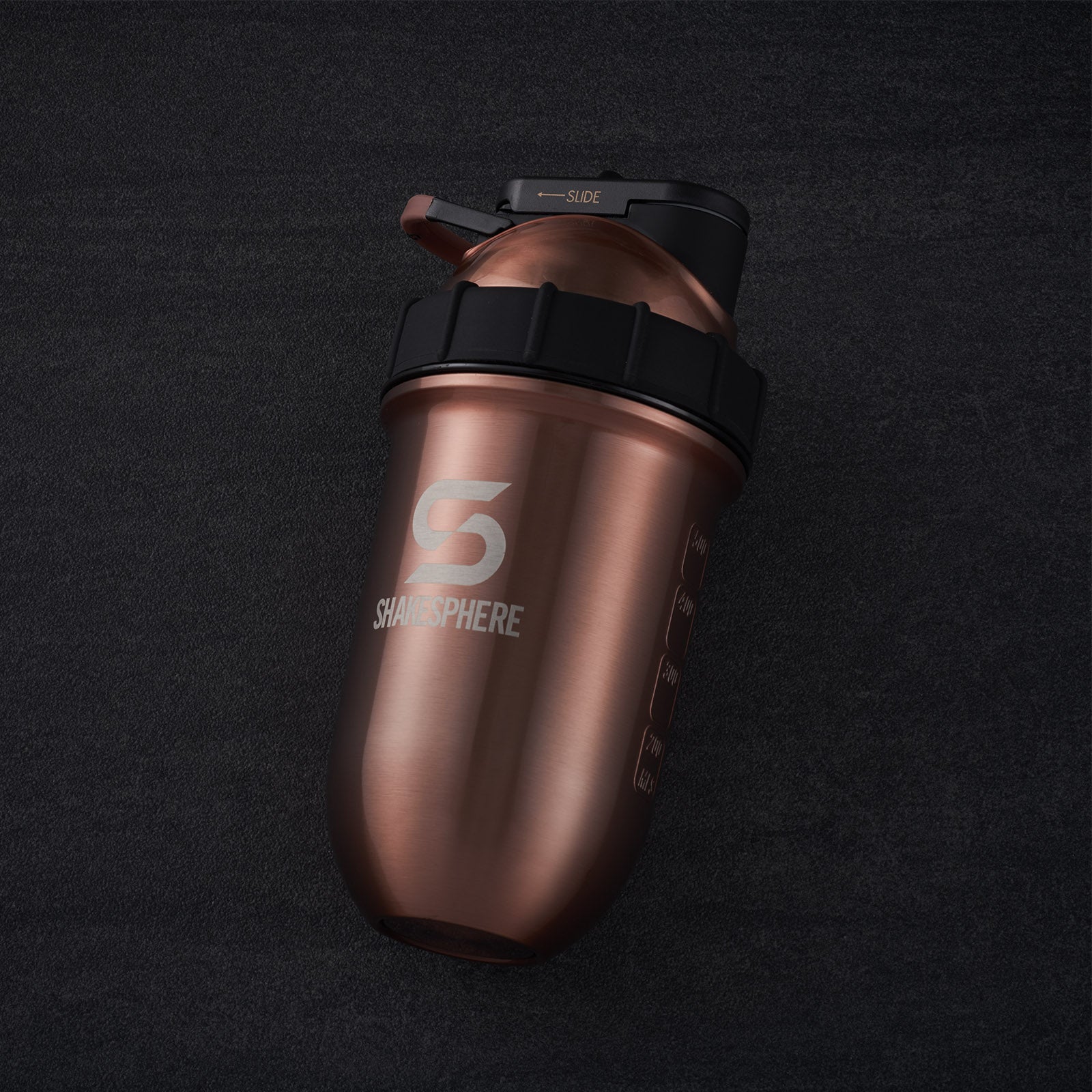 Protein shaker bottle 24.6 Fl Oz Tumbler Double Wall Steel Copper