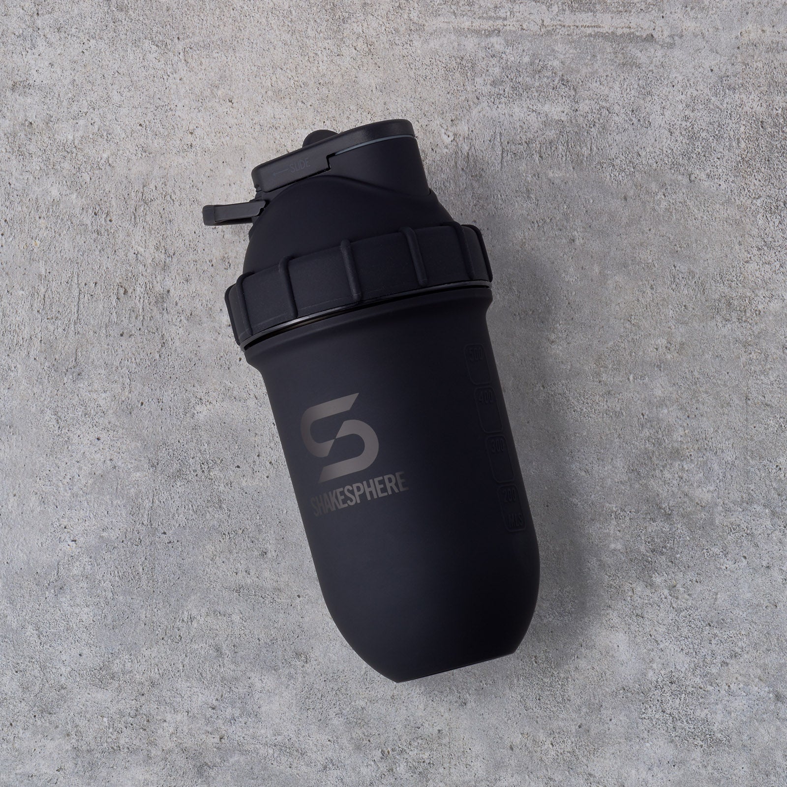 Protein shaker bottle 24.6 Fl Oz ShakeSphere Tumbler Double Wall Steel Matte Black