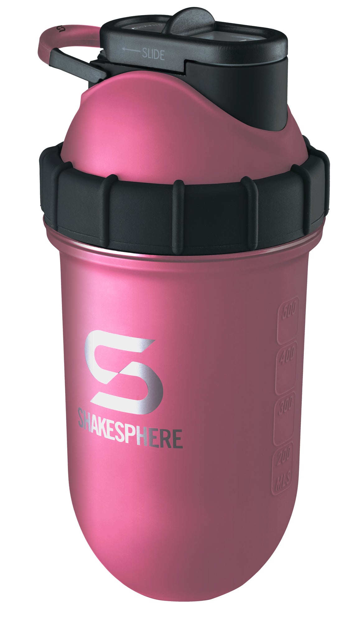 Protein shaker bottle 24.6 Fl Oz Double Wall Steel Rose Gold Black