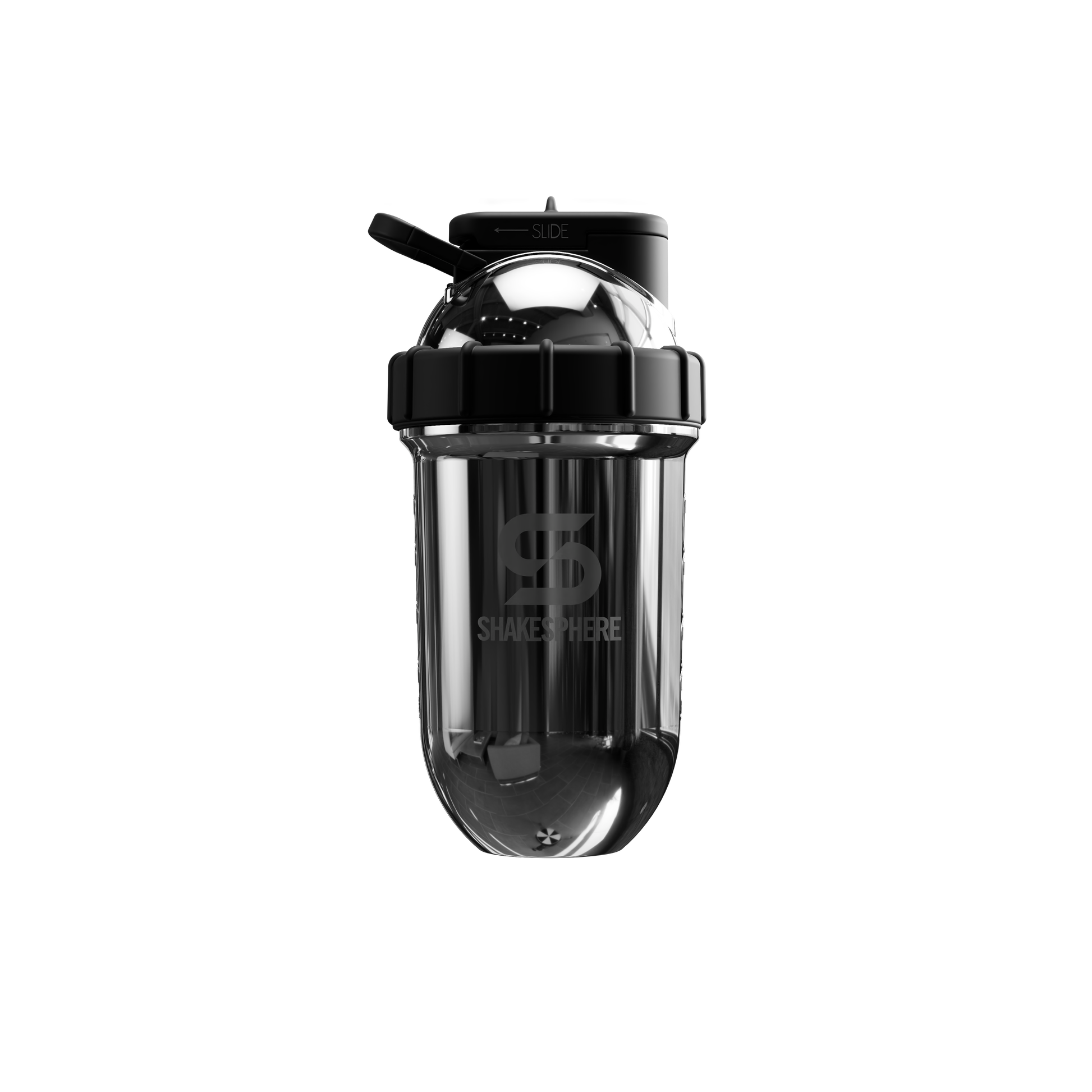 Protein shaker bottle 24.6 Fl Oz Double Wall Steel Mirrored Silver